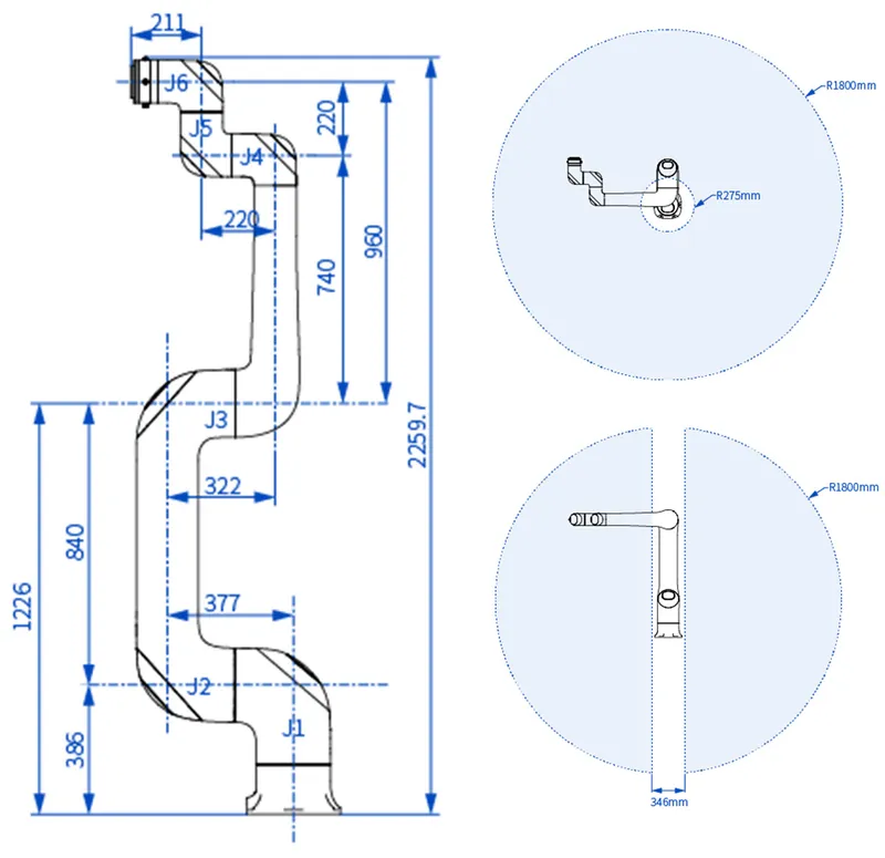 Dobot CR30H — view 2