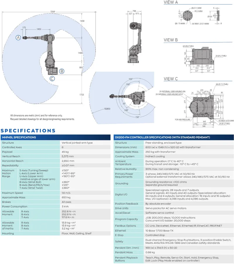 Yaskawa Motoman MHP45L — view 2