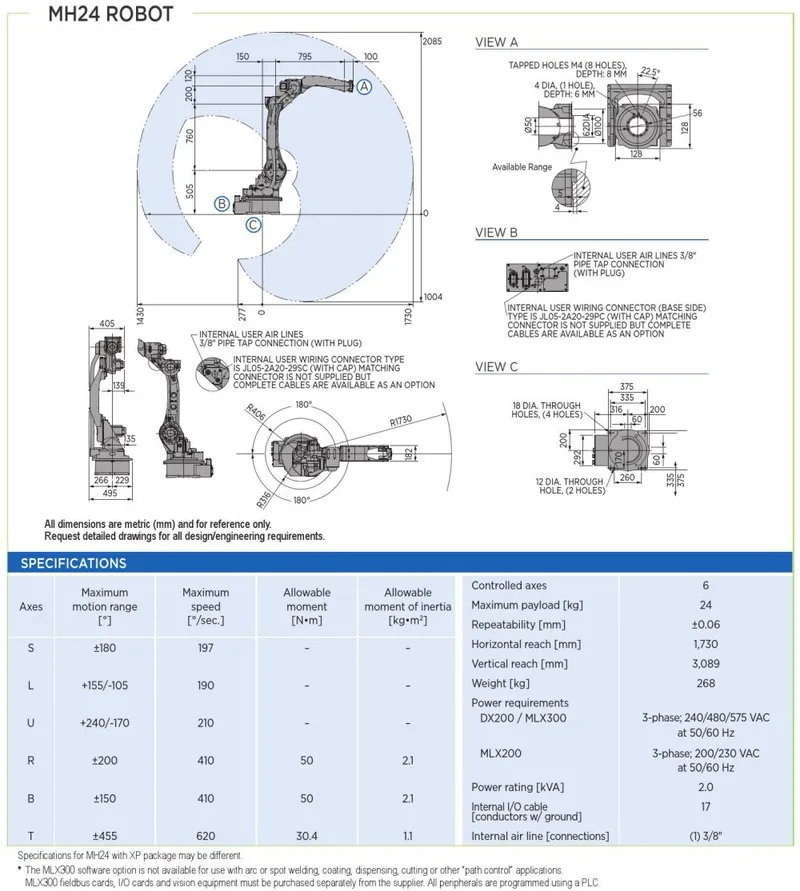 Yaskawa Motoman MH24 — view 3